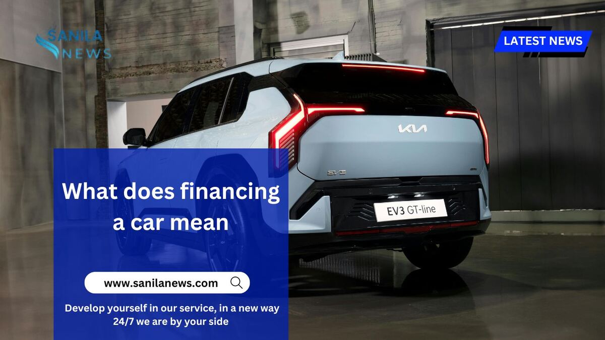 What does financing a car mean